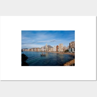 Benidorm Levante Beach Costa Blanca Spain Posters and Art